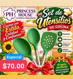 Especial $70.00 De 3 Cucharas Silico Acero Inoxidable Para Cosinar Princess House Ventas Finales