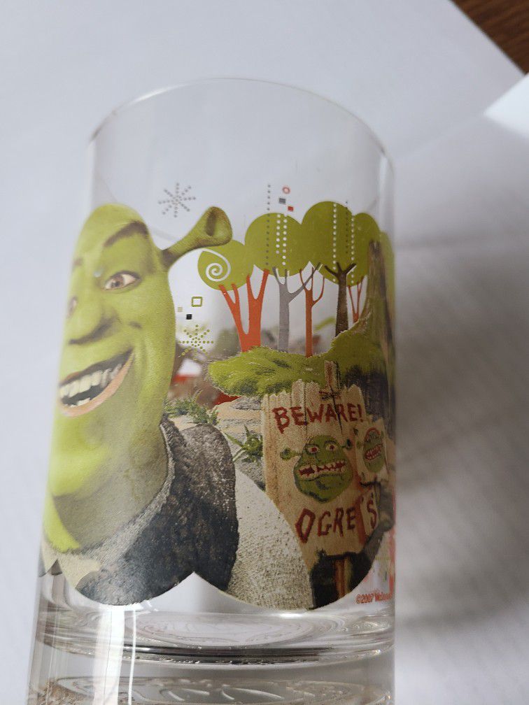McDonalds Collector Glass Shrek The Third 2007 Dreamworks

