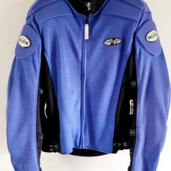 Size Large Men's Joe Rocket Ballistic Mesh Series Padded Motorcycle Jacket.
