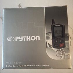 Python 5305P remote car starter kit with security system up to 1/4 mile away  Plus Parts And Install 
