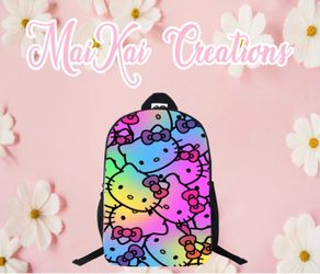 Hello kitty custom backpack