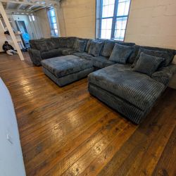 Dark Gray Sofa Sectional - Atlanta Same Day Delivery 
