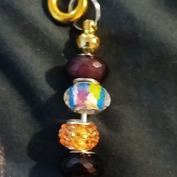 Murano Glass Keychain (Yellow)