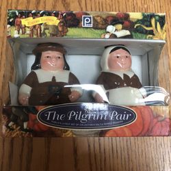 Pilgrim  Salt And Pepper Shakers / Platter