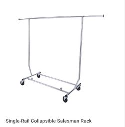 Single Rail Collapsible Salesman Rack