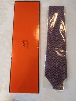 Hermes tie 100% silk