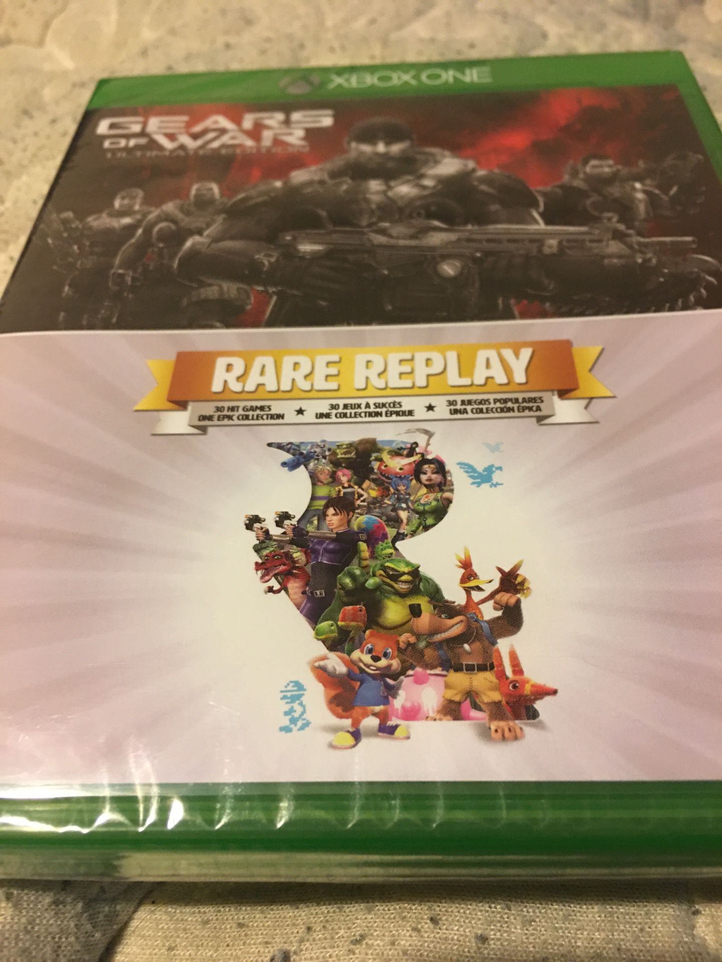 Gears of war & rare replay for Xbox one new sealed