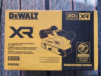 New Dewalt XR 20v Brushless Belt Sander DCW220B