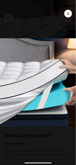Dual Layer 4 Inch Memory Foam Mattress Topper King Size, 2" Cooling Gel Memory Foam & 2" Pillow Top Mattress Pad Cover for Back Pain Relief, Deep Elas