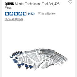 Quinn 428 PCs master mechanic tool set brand new in box $175