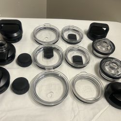 PRE-OWNED RANDOM YETI chug cap lids/cap screw/top handles/mag slider lids  All In Good Condition 