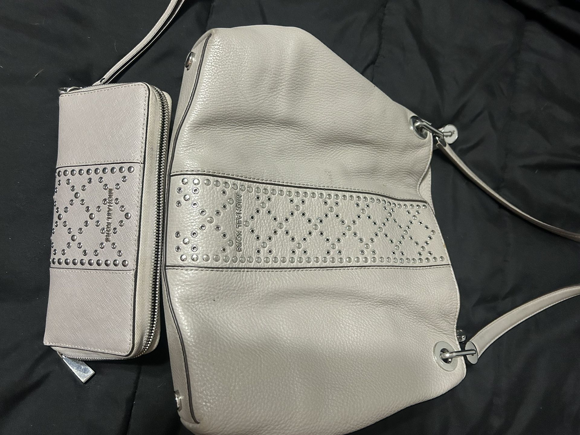Gray And Sliver Michael Kors Purse