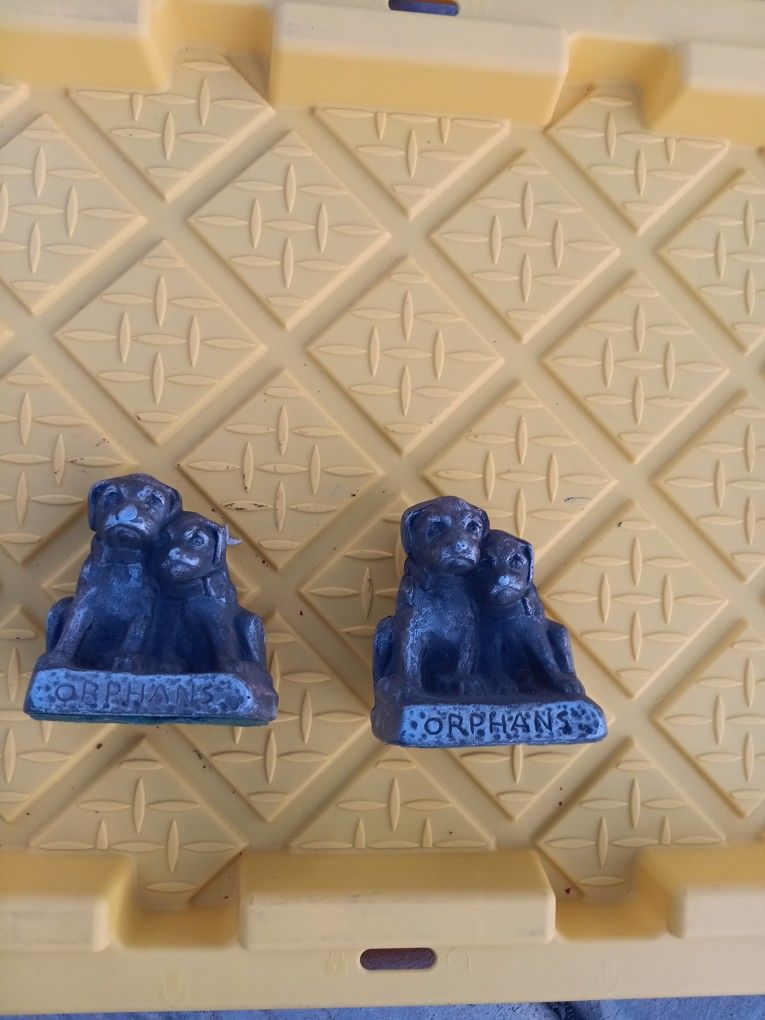 Antique Orphans Bookends