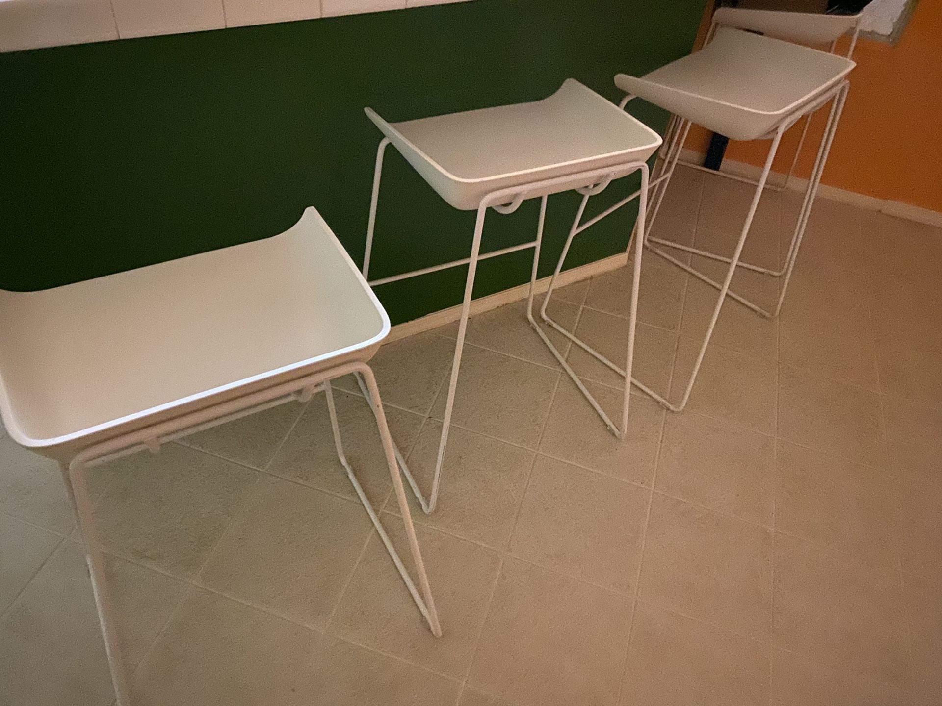 Steel bar stools