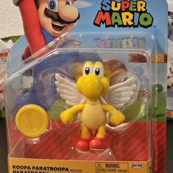 Nintendo Super Mario Koopa Paratroopa with Coin Action Figure