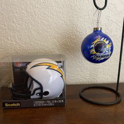 Chargers Ornament And Tape Dispenser
