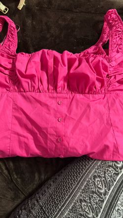 Hot Pink Side Zip Dress