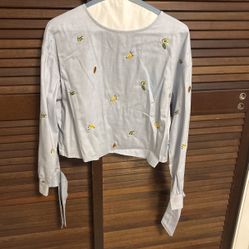 Zara Blue Blouse 