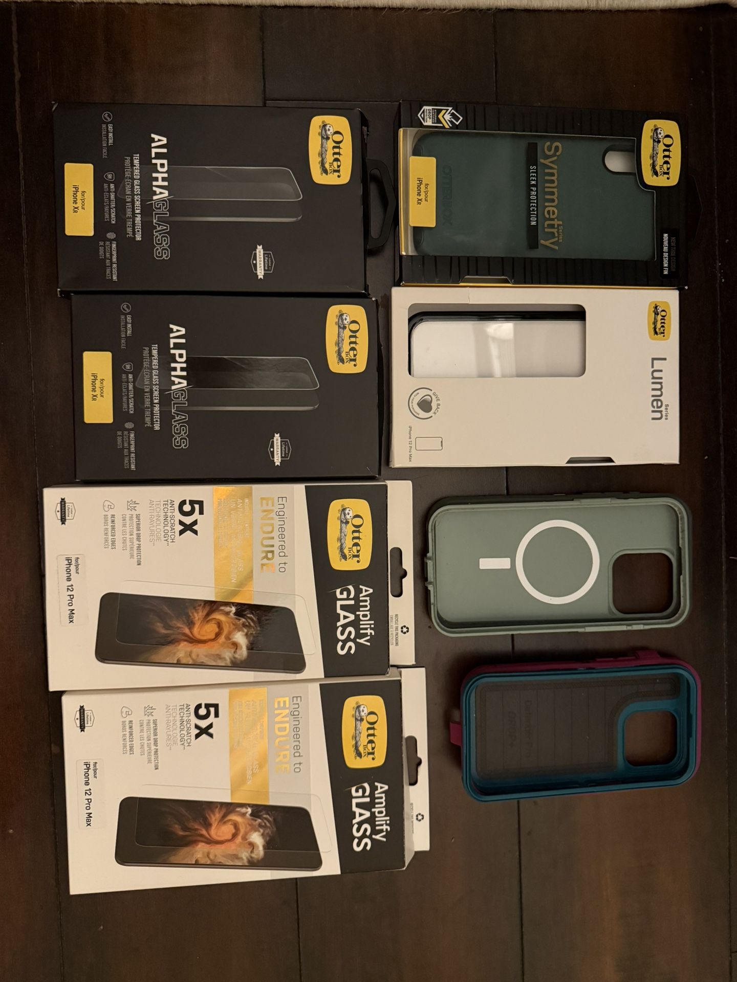 Mixed iPhone Size Glass And Cases