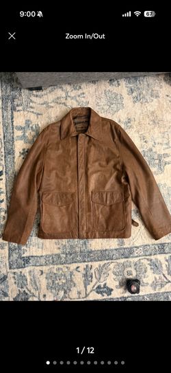 2008 Indiana Jones Lucas Film Official Leather Jacket Adult Size MEDIUM