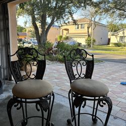 Two  Metal Chairs.