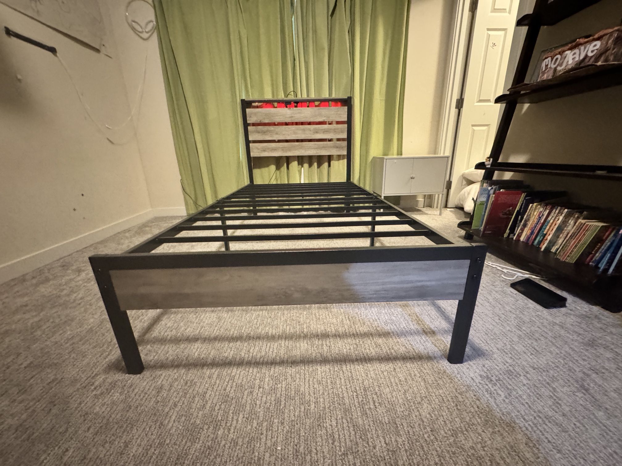 Twin Size Bed Frame W/ LED lights And USB Charging