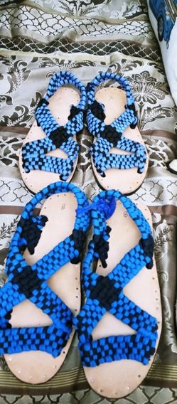 Huaraches Son Tejidos De Tela Elástica