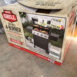 Expert 4 Burner Gas Grill With Propane Tank 
