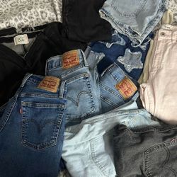 Jeans (Levi’s, BDG, Cotton On), Skirts, and Lounge Set