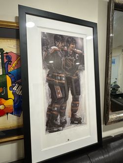 Steven Holland lithograph 74/99, rare, "all-time Scorers" Wayne Gretzky P Coffey