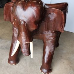 custom solid wood carved chair elephant african  theme
