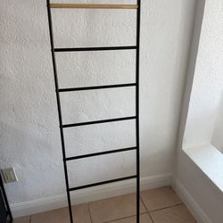 Black Metal blanket rack