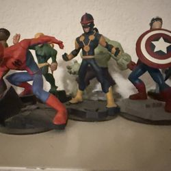 Disney Infinity Marvel 2.0 Figures (7) + Game Base – $25