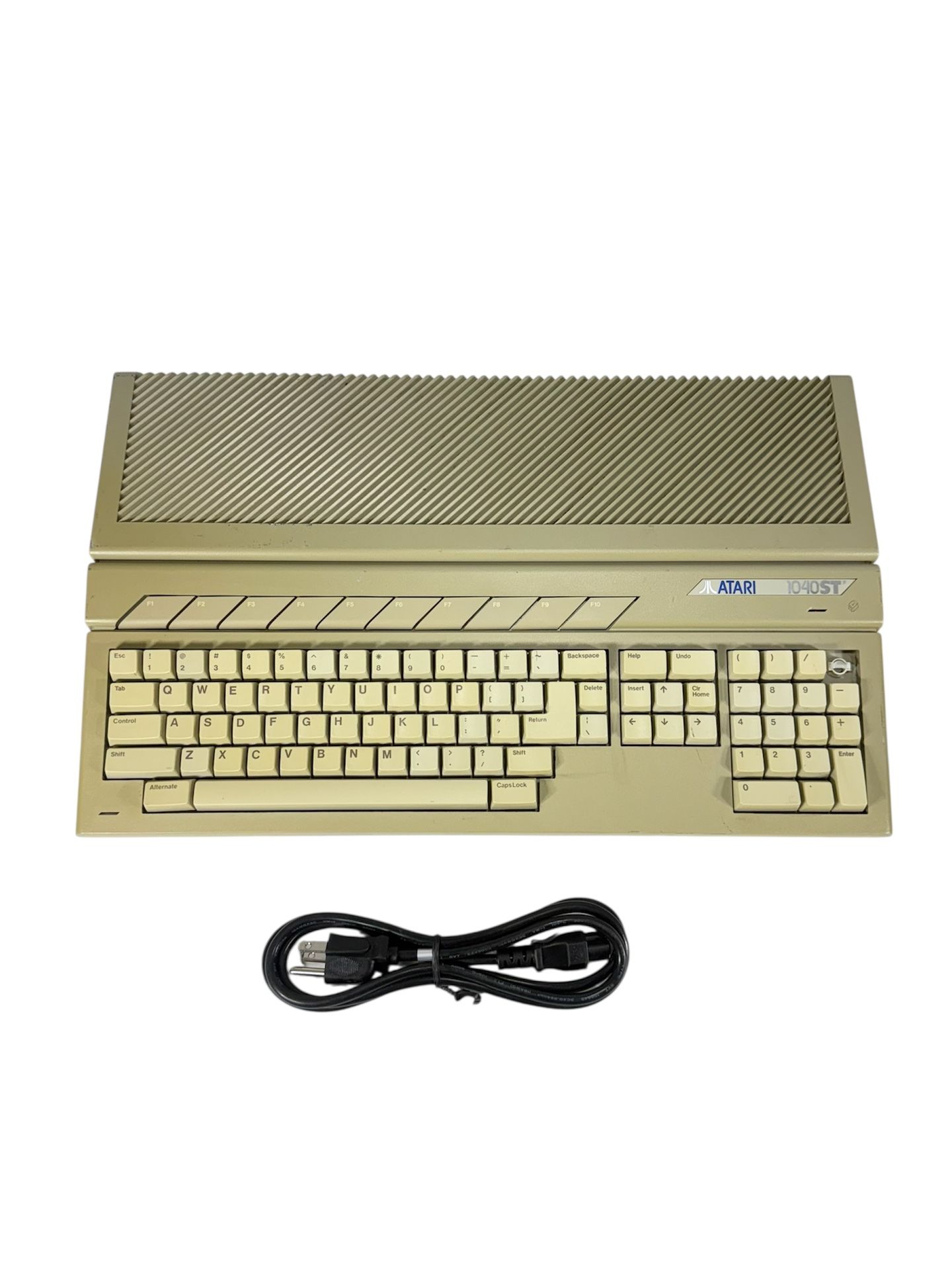 Vintage ATARI 1040STF Computer with Power Cord ~ Power On / UNTESTED / AS-IS