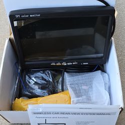 7-inch TFT LCD color monitor rear-view camera system.