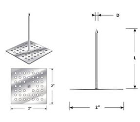 Perforated Base Steel Insulation Hanger 12 ga x 10-1/2” - 250 count