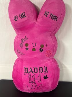 36in/3ft Tall Lil Peep Inspired Tattooed Pink Peep Plush