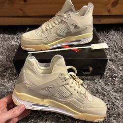 Off White Jordan 4s Size 10 Men’s Sneakers