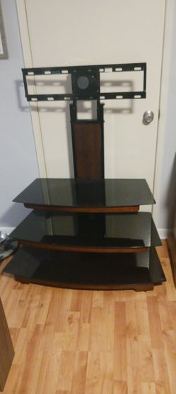 Three Tiered Smoked Glass TV Stand. Brand New,