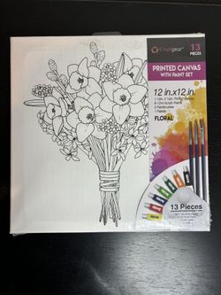 Printed Painting Canvas Floral Painting