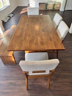 Table/4 Chairs And Bench! 