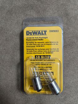 Brand New Dewalt 18/28/36 Volt Replacement Flashlight Bulbs."CHECK OUT MY PAGE FOR MORE DEALS "