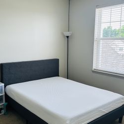 Zinus Bedframe + NapQueen Memory Foam Mattress - Queen size