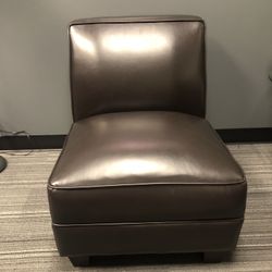 Studio Casual Brown Faux Leather Club Chair - Set of two