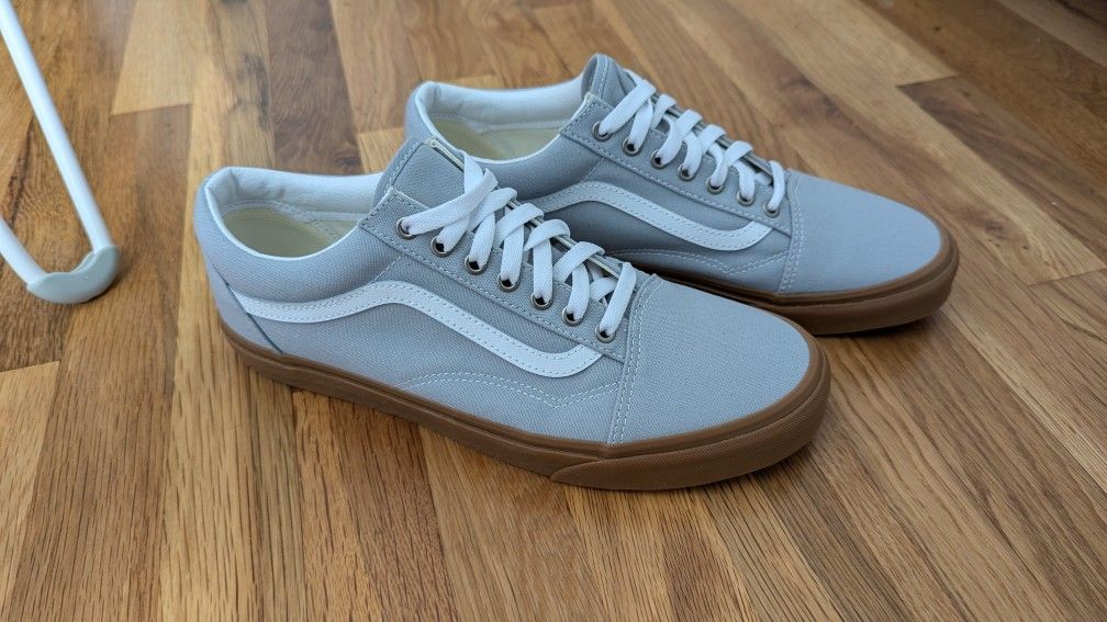 Vans Old Skool Shoes - Gray/White/Gum - Size 11.5