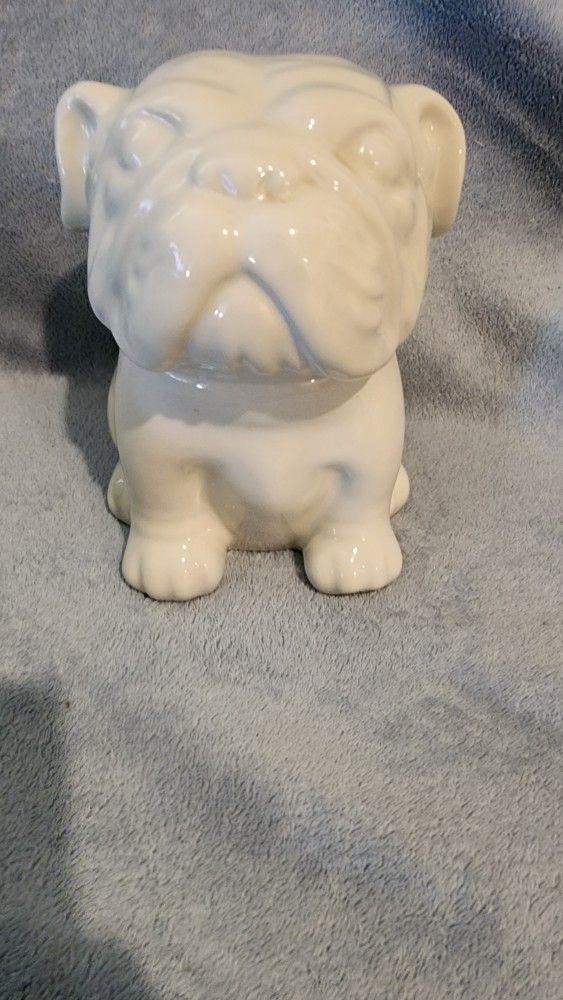English Bulldog Cookie Jar Dog Treat Jar