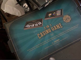 Blackjack & Roulette Casino Game Board Set 2 in 1