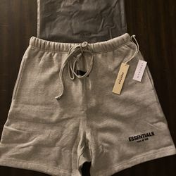 Essentials Fear Of God Dark Oatmeal Shorts 