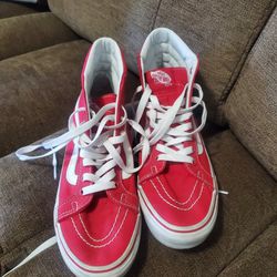 Vans Red SK-8 Shoes Size 8