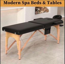 civama Massage Table Massage Bed Portable, 29 LBs Light Weight 2 Section Foldable Tattoo Bed Facial